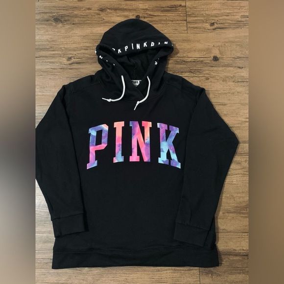 PINK VS WATERCOLOR HOODIE/ WATERCOLOR YOGA LEGGINGS PANTS - Picture 5 of 14